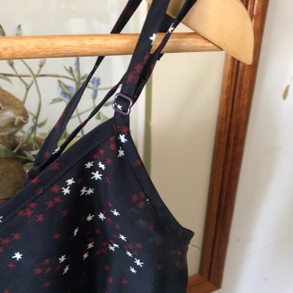 Talula Aritzia Navy Blue Flower Camisole tank - Picture 10 of 11